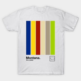 Montana // Original Minimalist Artwork Poster Design T-Shirt